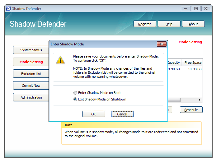 Shadow Defender(Ӱwindows7Կ) 1.4.0.668 Ѱ