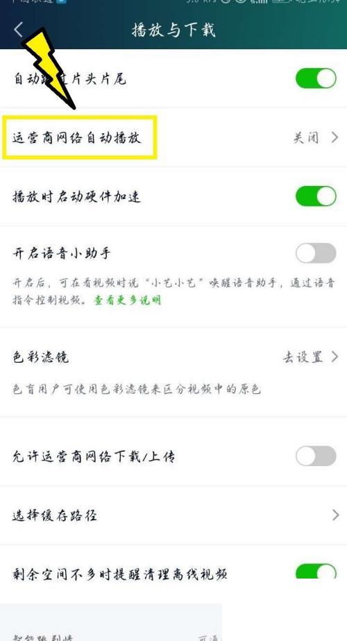 爱奇艺如何开启移动数据自动播放视频