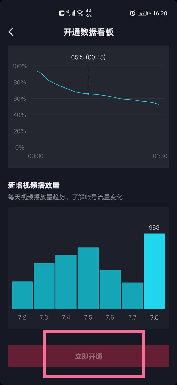 抖音短视频怎样开通数据分析?抖音短视频开通数据分析步骤