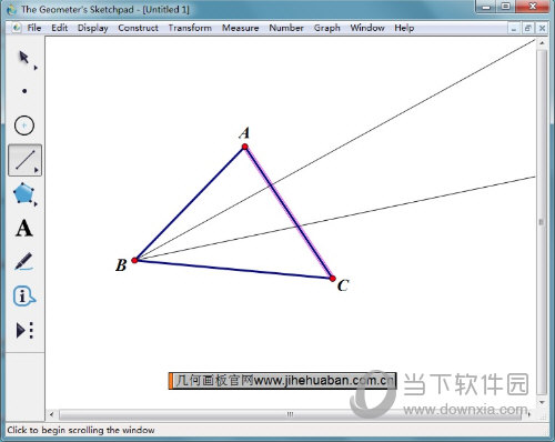 几何画板怎么画摩莱三角形 绘制方法介绍