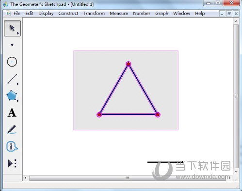 几何画板怎么创建正三角形工具 制作方法介绍