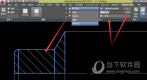 AutoCAD2015怎么填充颜色 自定义填充图案教程