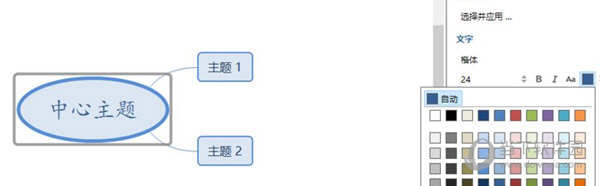 XMind怎么改变部分字体颜色 设置个别字体改颜色教程