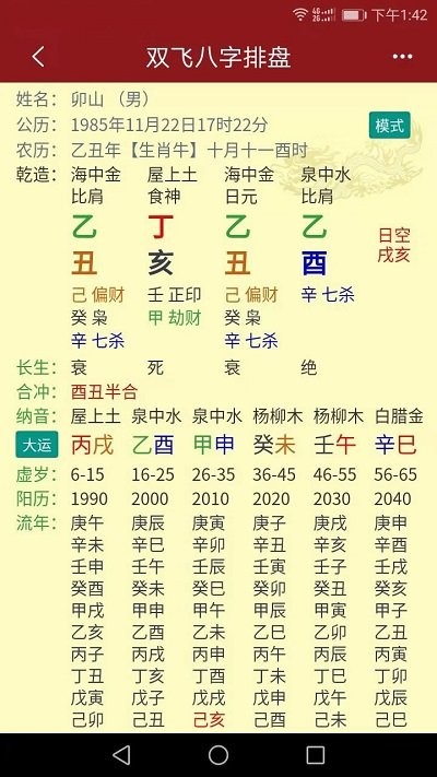 双飞八字排盘算命软件