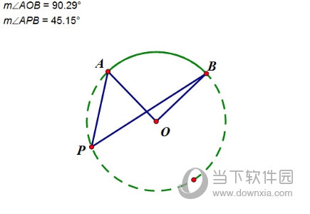 几何画板怎么制作圆周角定理演示动画 制作方法介绍