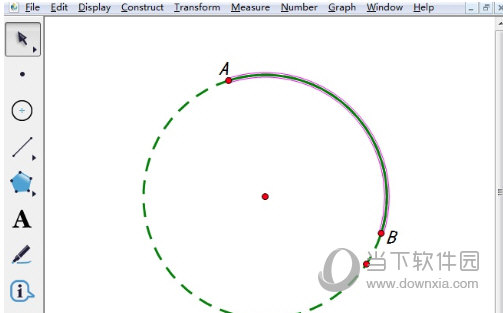 几何画板如何让一点沿着圆弧运动 制作方法介绍