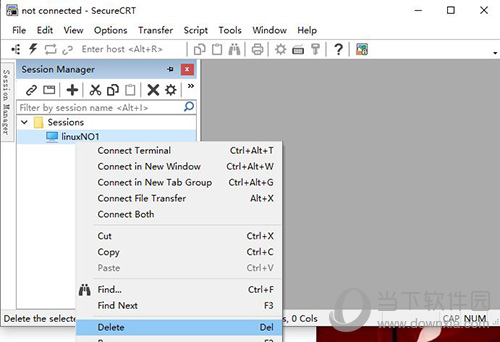 SecureCRT怎么删除会话 清理无用会话教程