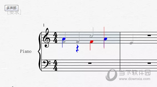 Overture如何在音轨上打出多声部曲谱 一个设置搞定
