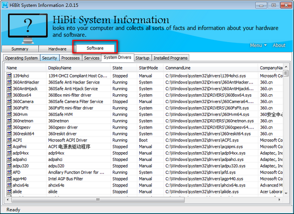 硬件信息检测软件(HiBit System Information)