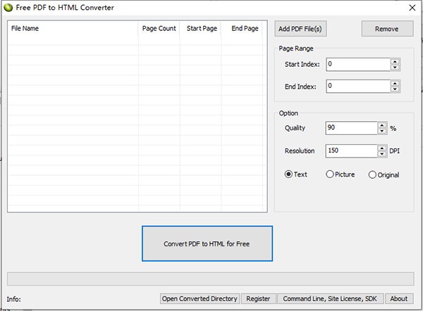 Lotapps Free PDF to HTML Converter(PDF文件转换工具)