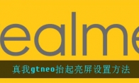 真我gtneo抬起亮屏设置方法