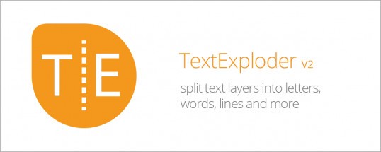 TextExploder(文字分割为单独图层AE脚本)