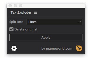 TextExploder(文字分割为单独图层AE脚本)