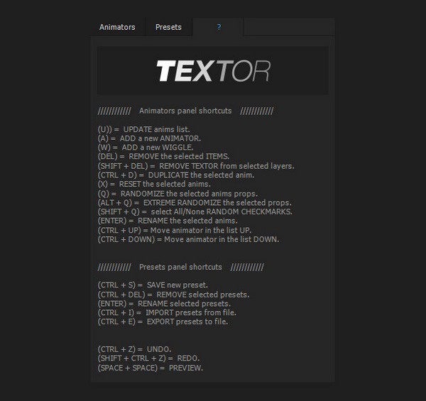 Textor(AE文字动画脚本插件)