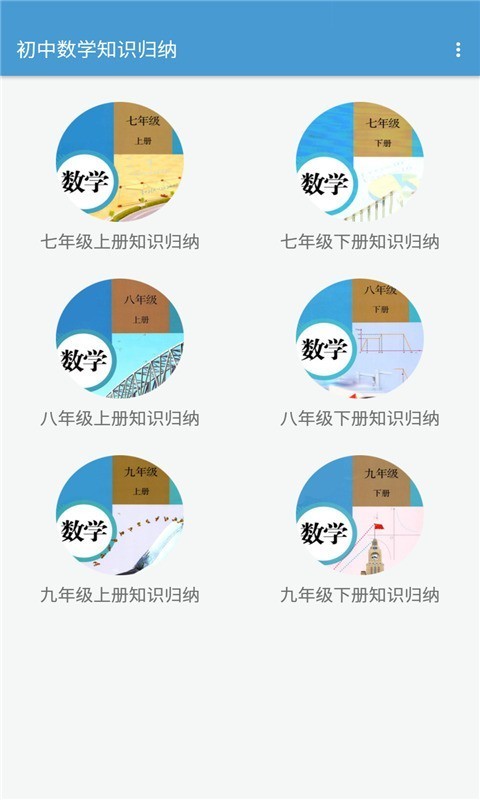 初中数学知识归纳