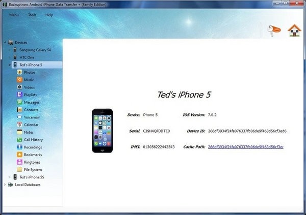 Backuptrans Android iPhone Data Transfer(数据传输软件)