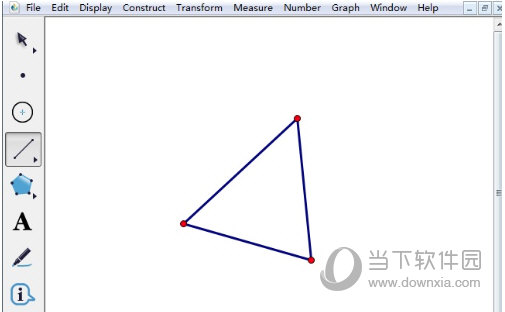 几何画板如何画锐角三角形 绘制方法介绍