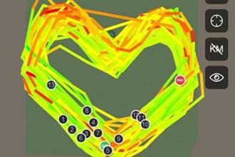 跑步心形图怎么跑 创意跑步轨迹图绘画教程