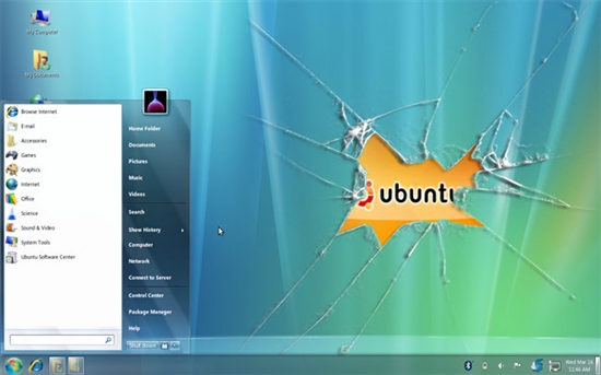 Ubuntu 成 Windows 7 的超级方法