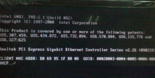 为什么大地win10启动时出现client mac addr