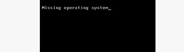 笔记本开机显示“missing operating system”怎么办？