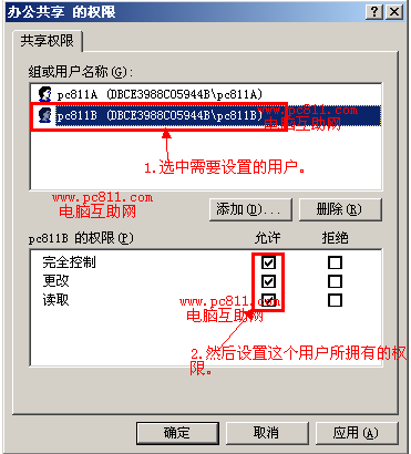 局域网共享权限设置方法图解教程，不同的用户