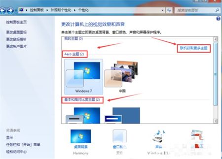 windows7个性化在哪 windows7个性化位置介绍