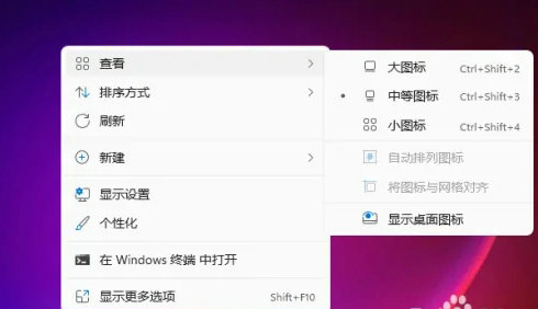 windows11怎么隐藏桌面图标 windows11桌面图标隐藏教程