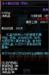 dnf胜利的证明有什么用 pkc优胜奖励有什么？