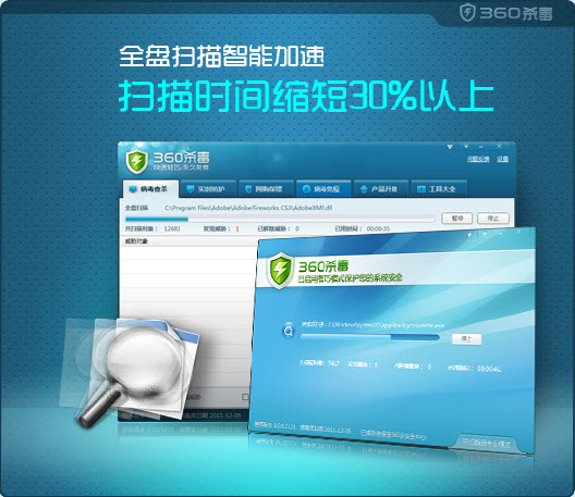 360杀毒3.0正式版 全面支持64位Windows操作系统