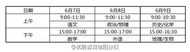 2016江苏高考时间表 2016年全国各地高考时间安排一览表