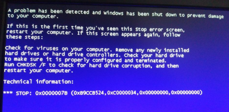 电脑蓝屏0x0000007b的解决教程