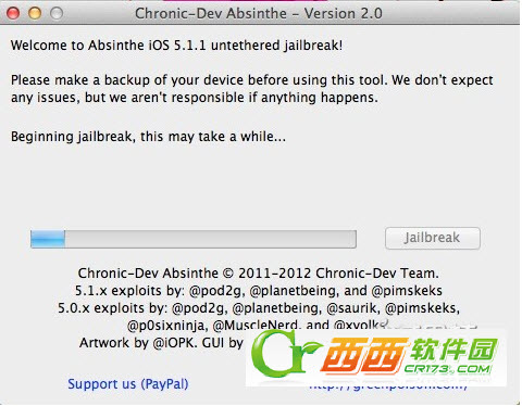 苹果iOS5.1.1完美越狱工具Absinthe 2.0.4图文教程