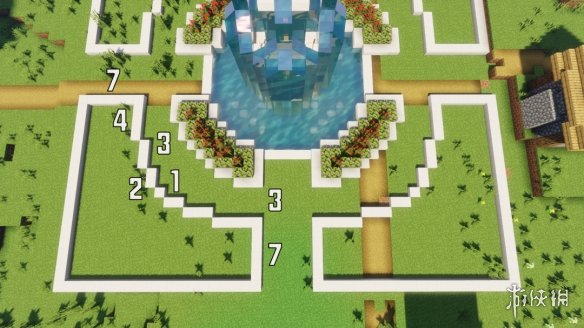 《我的世界手游》喷泉广场怎么制作 喷泉广场制作图文教程