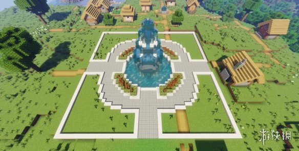 《我的世界手游》喷泉广场怎么制作 喷泉广场制作图文教程