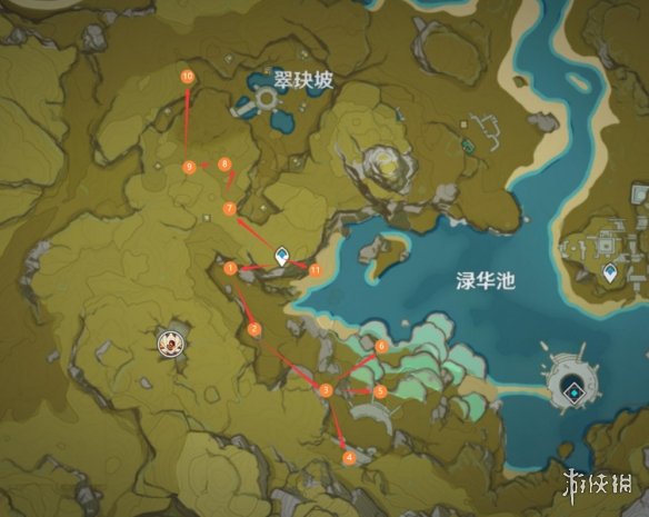 《原神》3.0石珀采集地点 石珀采集路线图