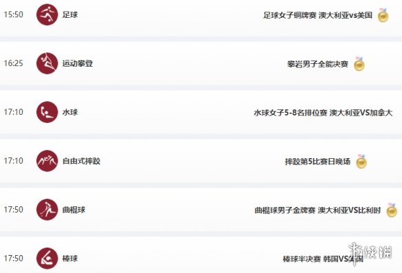 东京奥运会8月5日赛程 8月5日奥运会赛程分享
