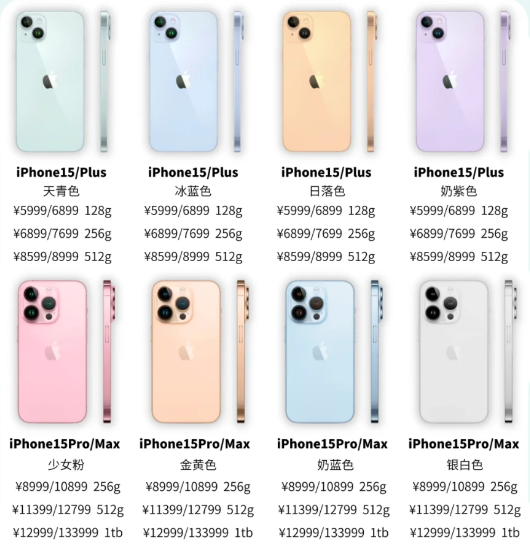 iPhone15颜色有几种图片 iPhone15哪个颜色好看