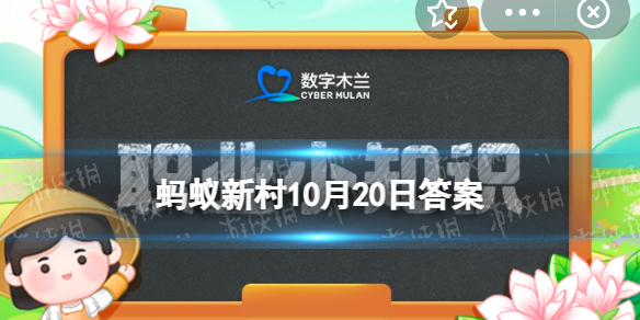 哪种称呼指的是快递小哥 蚂蚁新村快递小哥10月20日答案最新