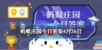 蚂蚁庄园今日答案入木三分 小鸡庄园4月26日答题答案